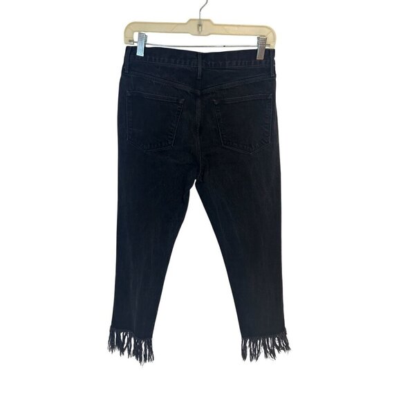 3 X 1 Straight Fringe Crop Black Jeans Revolve Size 26 - Picture 6 of 9